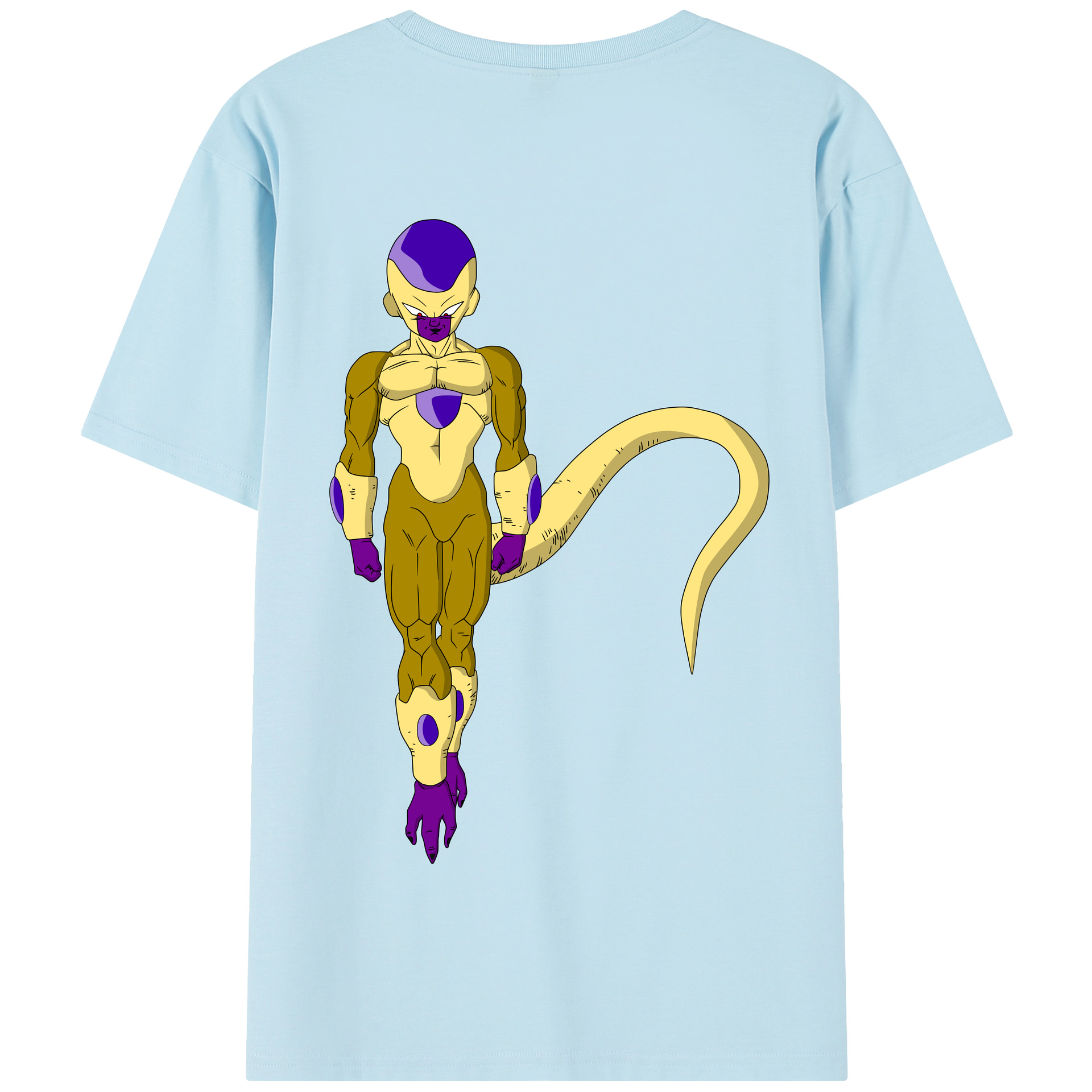 （画像用） ドラゴンボール フリーザ DRAGON BALL Frieza 綿100％半袖Tシャツ（背面プリント）
